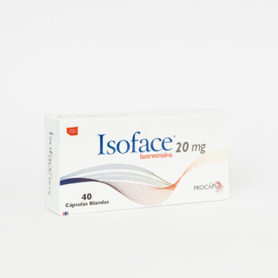 Isoface Isotretinoína 20mg x 40 Cápsulas